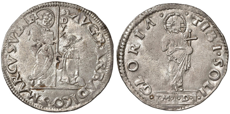 VENEZIA Agostino Barbarigo (1486-1501) Lira o Mocenigo sigla M.D. - Paolucci 2 A...