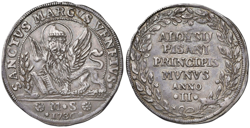 VENEZIA Alvise Pisani (1735-1741) Osella 1736 an. II - Pao. 219 AG (g 9,79) R
B...