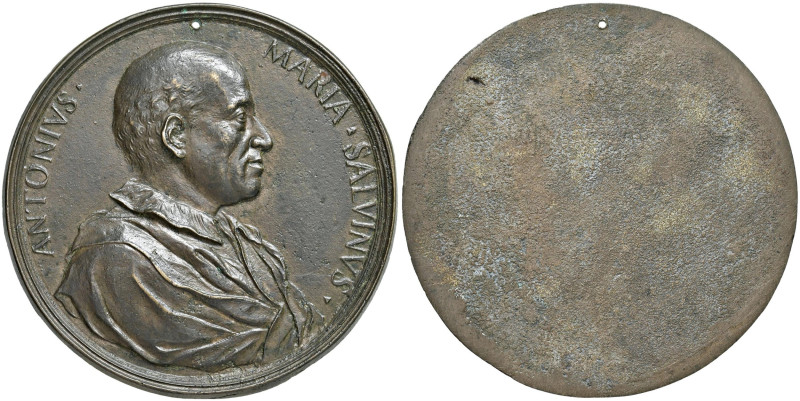 Anton Maria Salvini (1653-1729) Medaglia Uniface 1715 Fusione in onore del greci...