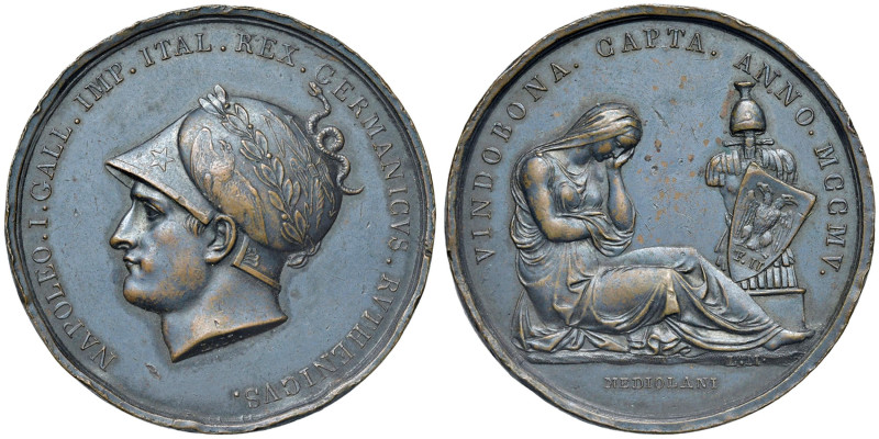 MEDAGLIE ETÁ NAPOLEONICA Medaglia 1805 VINDOBONA CAPTA ANNO MCCMV - Opus: Manfre...