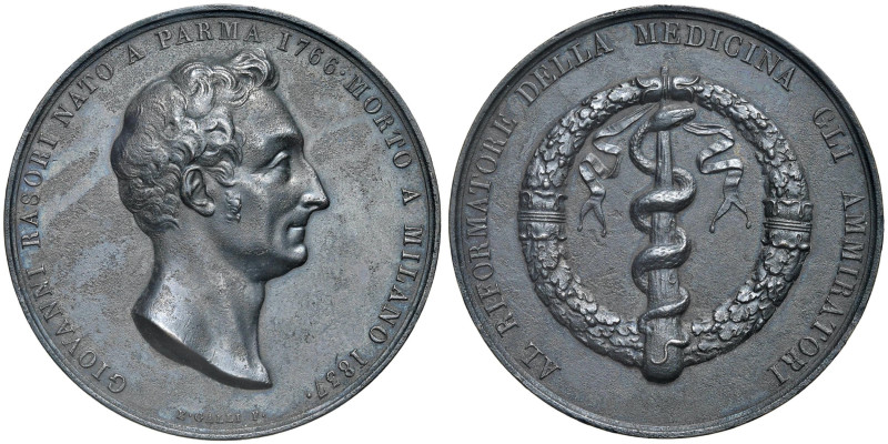 Giovanni Rasori (1766-1837) Medaglia 1837 - AE (g 43,08 - Ø 45) Porosita'
SPL