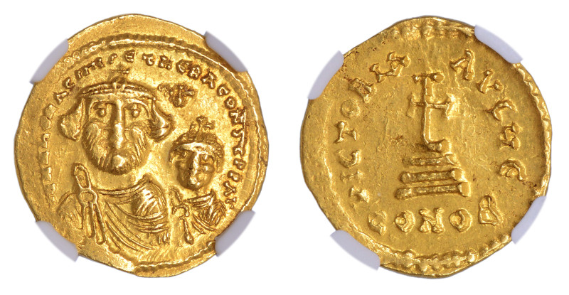 Byzantine Empire, Heraclius+Her.Constantine, AV Solidus

Graded Ch XF Strike: 5/...