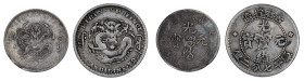 China Kirin Province (1898-1901) 2 coin lot, 5 & 10 Cents. VF & AVF conditions.

5 Cents (1901), VF condition. Y#179a.

10 Cents ND (ca. 1898), AVF co...