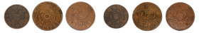 China Shensi Province ND (1928), 3 coin lot, 1 & 2 Cents. F condition.

1 Cent ND (1928), Shensi Province. AVF Condition. Y#435.

2 Cents ND (ca. 1928...