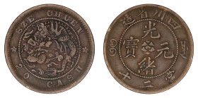 China Szechuan Province ND (1903-1905), 20 Cash. VF condition.

Y#230.4