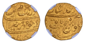 India Mughal Empire AH1115//47, MOHUR. Aurangzeb Shahjahanabad

Graded AU 58 by NGC. Highest graded coin at NGC. Lustrous yellow/gold colour, semi-mat...