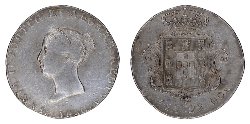 Portuguese India 1850, 1 Rupia. VF condition (EF reverse)



KM-275