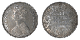 British India 1888 B, 1/2 Rupee. Raised mintmark. EF condition.



KM-450.3