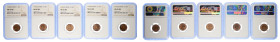 India 1910(C) 1/12 Anna. Graded MS 65 RB by NGC. Only 9 coins graded higher at NGC. KM-497

India 1910(C) 1/12 Anna. Graded MS 65 RB by NGC. Highest g...