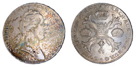 Austrian Netherlands, 1785, 1 Kronenthaler, VF+ condition. Evidence of some cleaning. Lower mintage.

KM-32, Dav.# 1284