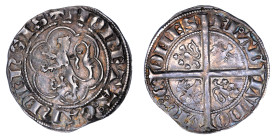 Flanders 1322-46, Louis de Nevers, Demi Gros, Ghent. EF condition, as struck. There are traces of lustre.