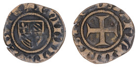Flanders 1384-1404, Philippe le Hardi, 1 Double mite, Fine condition.