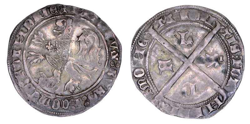 Flanders 1405-19, Jean sans Peur, Double Gros Cromstert, VF condition.