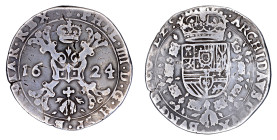 Spanish Netherlands Brussels, 1624, 1/4 Patagon. VG-F condition.

KM-54.3