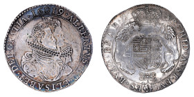 Spanish Netherlands Brabant, Antwerp, 1619, 1 Ducaton. VF condition.

KM-49.1, Dav. # 4428, Delmonte # 248