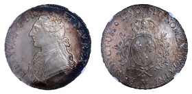 France 1790M, 1 ECU. 

Graded MS 62 by NGC. Highest graded coin at NGC. Well struck and lustrous surfaces; no adjustment marks; lower mintage.

KM-564...