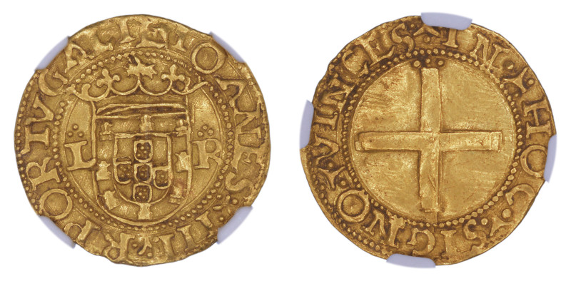 Portugal (1521-57) CRUZADO, Joao III, Cross

Graded AU Details by NGC. Well stru...