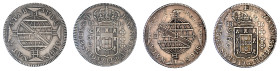 Brazil 1815 & 1816, 2 coin lot, 960 Reis. Both VF condition.

960 Reis 1815. VF condition, mintmark not visible.

969 Reis 1816 B, AVF condition.