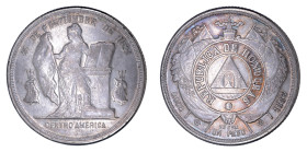 Honduras 1888, 1 Peso. AU condition.

KM-52