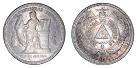 Honduras 1890, 1 Peso. AU condition.

KM-52