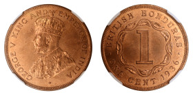 British Honduras 1936, 1 CENT

Graded MS 65 RD by NGC. Only 4 coins graded higher by NGC.

Richard Stuart Collection

KM-19