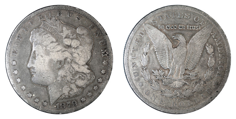 United States 1879 cc, Dollar, VG condition.