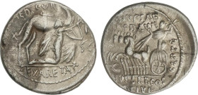 Roman Coins
Denario. 58 a.C. AEMILIA. M. Aemilius Scaurus y Pub. Plautius Hypsaeus. Anv.: (M. SCAVR.) AED. CVR. EX S. C. REX. ARETAS. El Rey Aretas d...
