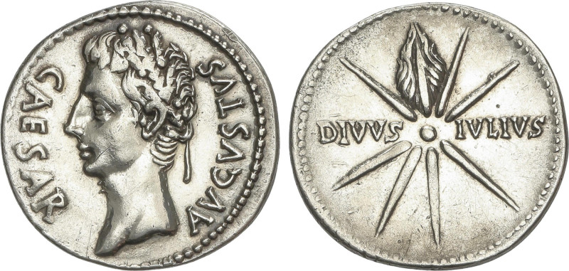 Roman Coins
Denario. 19-18 a.C. AUGUSTO. Anv.: CAESAR AUGUSTA. Busto a izquierd...