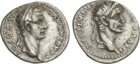 Roman Coins
Denario. 37 d.C. CALÍGULA Y AUGUSTO. Anv.: C.CAESAR AVG. GERM. P. M. TR. POT. Cabeza laureada de Calígula a derecha. Rev.: DIVVS A(VG. PA...