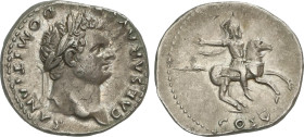 Roman Coins
Denario. 76-80 d.C. DOMICIANO. Anv.: CAESAR AVG. F. DOMITIANVS. Cabeza laureada a derecha. Rev.: COS. V. Jinete cabalgando a derecha. 3,3...