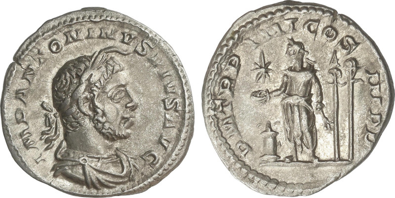 Roman Coins
Denario. 220-222 d.C. HELIOGÁBALO. Anv.: ANTONINVS PIVS AVG. Busto ...