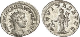 Roman Coins
Antoniniano. 247 d.C. FILIPO II. Rev.: AEQUITAS AVGG. Equidad en pie a izquierda. 4,42 grs. AR. C-1; RIC-240. EBC+.