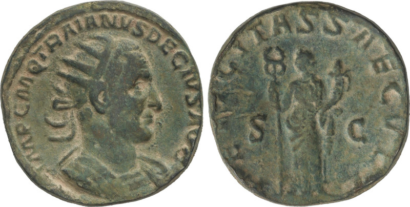 Roman Coins
Doble Sestercio. 249-251 d.C. TRAJANO DECIO. Anv.: IMP. C. M. Q. TR...