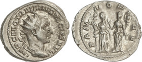 Roman Coins
Antoniniano. 249-251 d.C. TRAJANO DECIO. Anv.: IMP. C.M.Q. TRAIANVS DECIVS AVG. Busto radiado a derecha. Rev.: PANNONIAE. Dos Pannonias e...