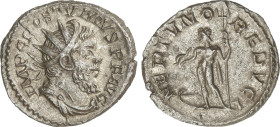 Roman Coins
Antoniniano. 259-268 d.C. PÓSTUMO. Rev.: NEPTVNO REDVCI. Neptuno en pie a izquierda con tridente. 4,16 grs. AR. C-205; RIC-76. EBC.