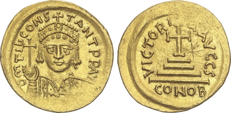 Byzantine Coins
Sólido. TIBERIO II CONSTANTINO (578-582 d.C.). CARTAGO. Anv.: D...