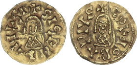 Visigothic Coins
Triente. SISENANDO (631-636 d.C.). CÓRDOBA (Baética). Anv.: +SISENANDVS I. Rev.: +CORDOBA PIVS. 1,24 grs. AU. Ex colección Peter Woo...