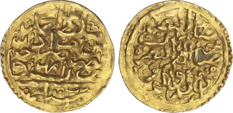 Islamic World
Sultani. 1003H. MEHMET III. AMID. 3,43 grs. AU. A-1340; Pere-313....