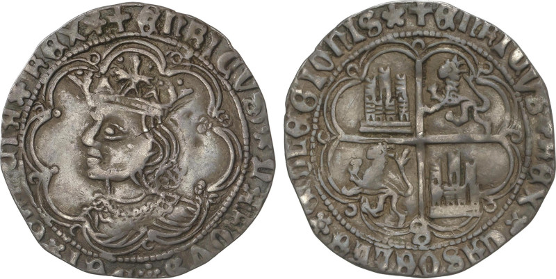 Medieval Coins
Real. ENRIQUE IV. SEVILLA. Anv.: +ENRICVS; QVARTVS; DEI; GRACIA;...