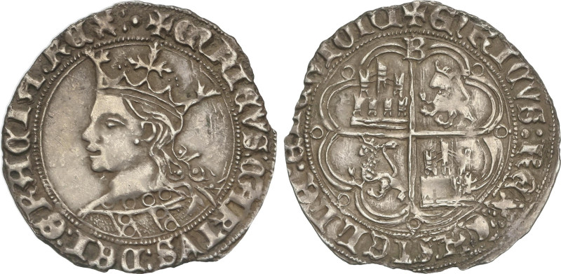 Medieval Coins
Real. ENRIQUE IV. BURGOS. Anv.: +ENRICVS:CARTVS:DEI:GRACIA:REX. ...