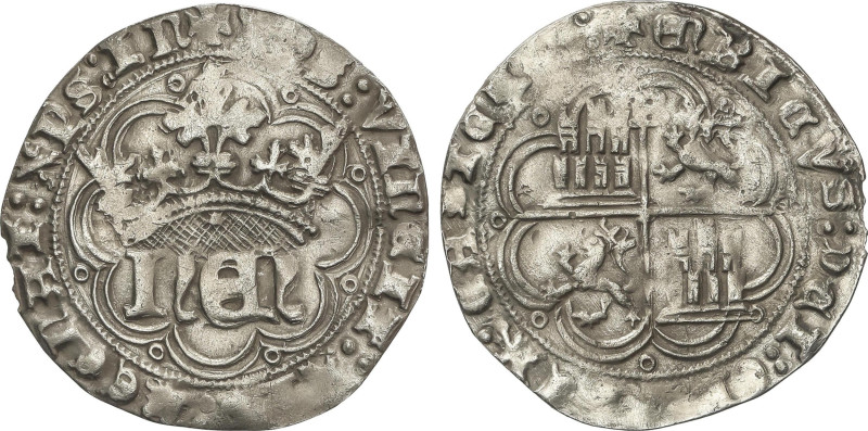 Medieval Coins
Real. ENRIQUE IV. BURGOS. Anv.: +XPS:VINCIT:XPS:REGNAT:XPS:IN. H...