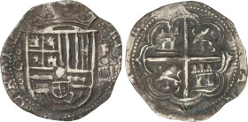 Spanish Monarchy
4 Reales. S/F. GRANADA. F. 11,87 grs. G entre roeles - Escudo - F/IIII. Pátina. ESCASA. AC-485. MBC-.