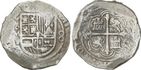 Spanish Monarchy
8 Reales. S/F. MÉXICO. F. Anv.: M/F - Escudo - 8. 27,48 grs. ESCASA. AC-664. MBC.