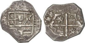 Spanish Monarchy
4 Reales. (16)02?. TOLEDO. C. 12,89 grs. Leones y castillos. AC-829 var. MBC-.