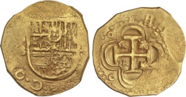 Spanish Monarchy
2 Escudos. S/F. SEVILLA. B. Anv.: S/B - Escudo - (II vertical). Leyenda OM(NIVM). 6,65 grs. AC-1050. MBC.
