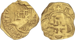 Spanish Monarchy
2 Escudos. S/F. SEVILLA. B. Anv.: Leyenda OMNIVM. 6,67 grs. AC-1050. MBC-/BC+.