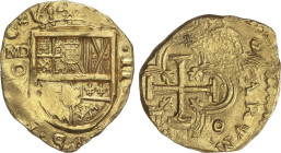 Spanish Monarchy
2 Escudos. Fecha no visible. MADRID. (G). Anv.: MD / (G) - Escudo - =. 6,90 grs. Ensayador no visible. MUY RARA. AC-Tipo 191; CCT-Ti...