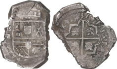 Spanish Monarchy
8 Reales. 1651. BURGOS. BR (nexadas). Anv.: B / BR (nexadas) - Escudo - (8). 27,75 grs. Sin punto entre ceca y ensayador. Pátina osc...