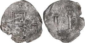 Spanish Monarchy
8 Reales. 1654. SANTA FE DE NUEVO REINO. PºRAS. Encapsulada por NGC VF DETAILS, SEA SALVAGED (n. 5779586-004). 19,09 grs. (Hoja en a...