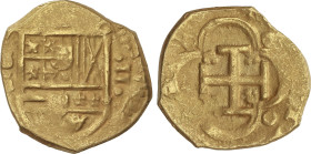 Spanish Monarchy
2 Escudos. Fecha no visible. SEVILLA. 6,74 grs. AC-Tipo 388. MBC-.